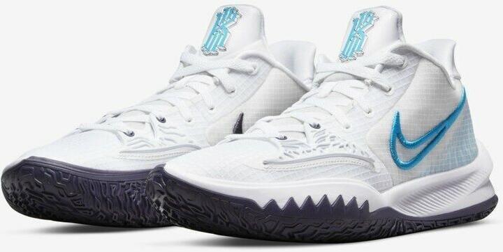 kyrie 4 low white and blue